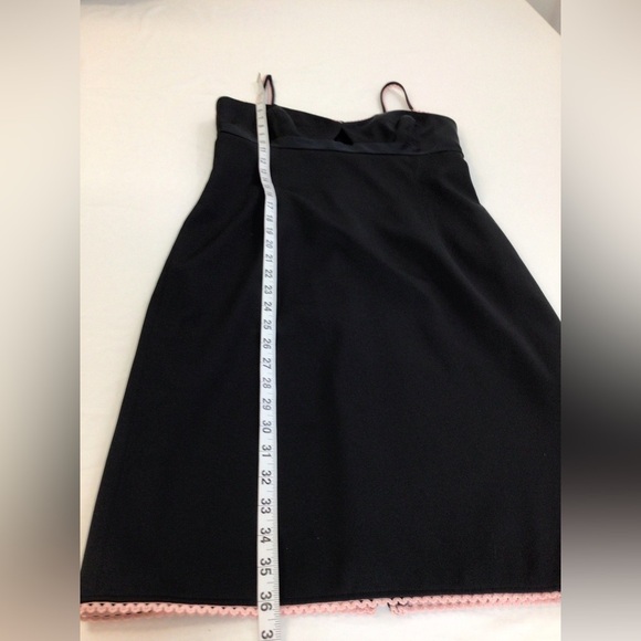 Laundry By Shelli Segal Little Black Dress Pink Trim, sz 8 - Picture 7 of 16